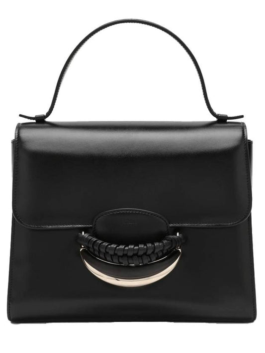 Katie leather shoulder bag black - CHLOE - BALAAN.