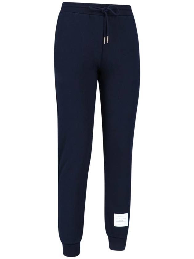 Women's Loop Back Stripe Track Pants Navy - THOM BROWNE - BALAAN 3