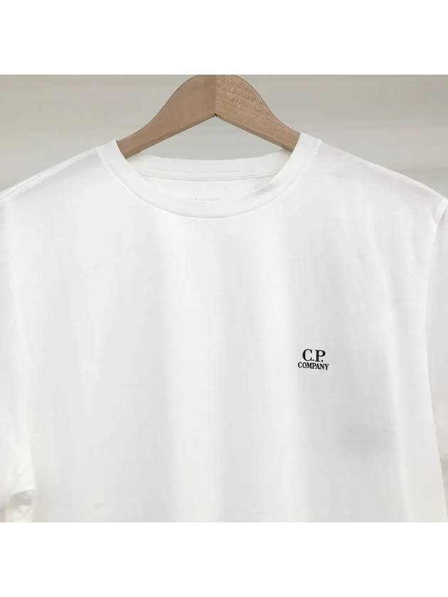 Mini Logo Printing Short Sleeve T-Shirt White - CP COMPANY - BALAAN 2