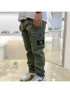 Waffen Patch Cargo Straight Pants Sage Green - STONE ISLAND - BALAAN 2