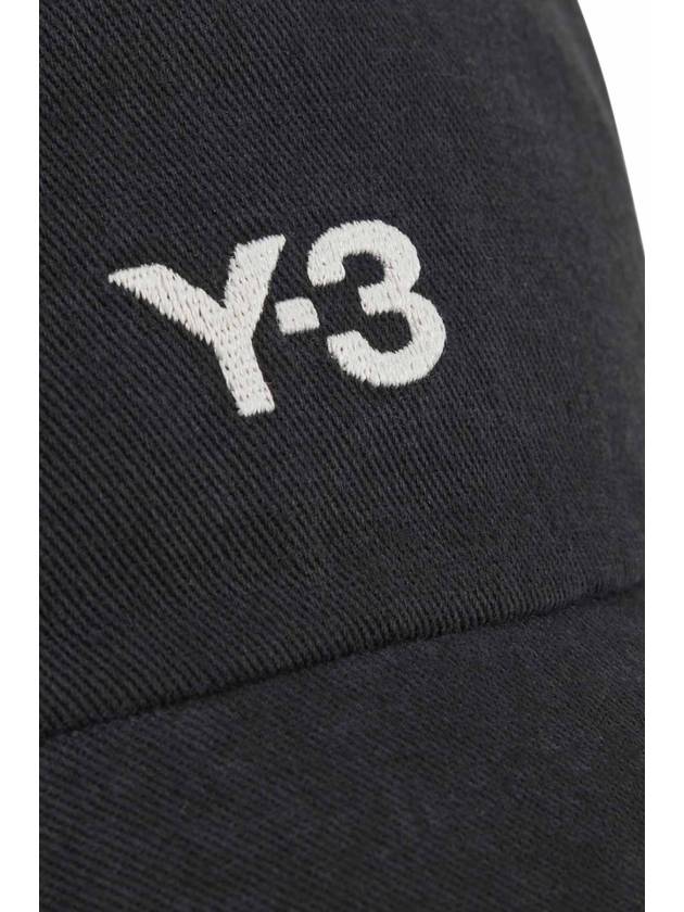 Embroidered Logo Ball Cap Black - Y-3 - BALAAN 4