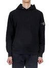 Compass Badge Cotton Hoodie Black - STONE ISLAND - BALAAN 2