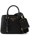 Galleria Saffiano Mini Tote Bag Black - PRADA - BALAAN 2