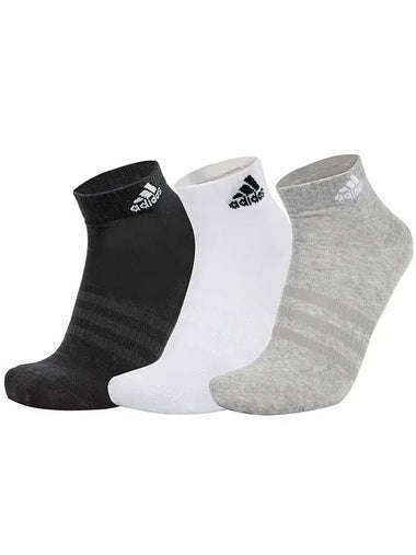 Thin And Light Ankle Socks 3 Pairs - ADIDAS - BALAAN 1