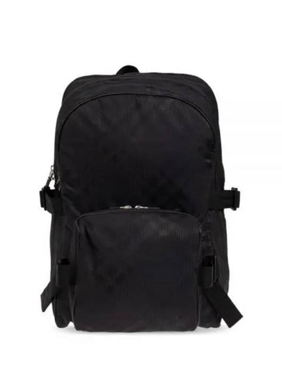 Check Print Jacquard Backpack Black - BURBERRY - BALAAN 2