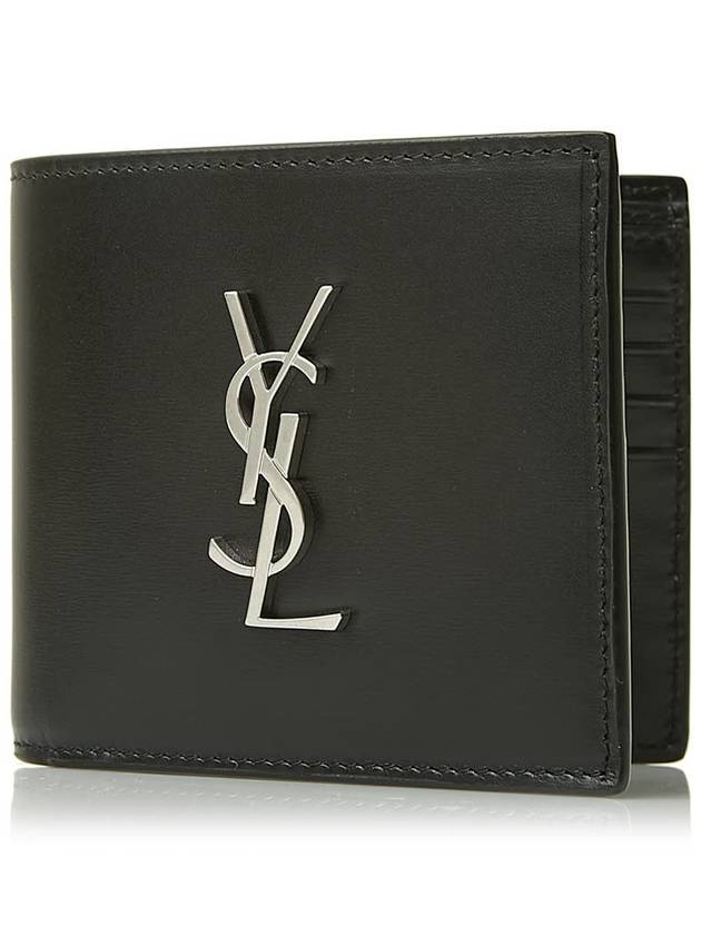 East/West Wallet In Smooth Leather Black - SAINT LAURENT - BALAAN 2