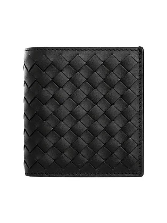 Intrecciato Small Folder Half Wallet Black - BOTTEGA VENETA - BALAAN 2