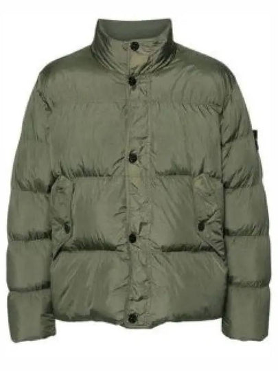 Garment Dyed Crinkle Reps Down Padding Olive - STONE ISLAND - BALAAN 2