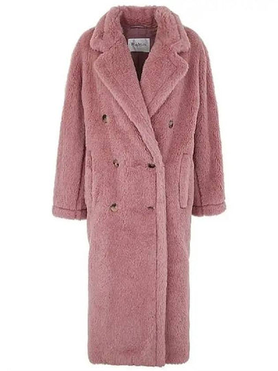 Women's Zitto Oversized Teddy Double Coat Antique Rose - MAX MARA - BALAAN 2