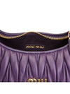 Wander Materasse Nappa Leather Mini Hobo Tote Bag Violet - MIU MIU - BALAAN 9