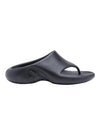 SA Maui X Rubber Flip Flops Black - DIESEL - BALAAN 1