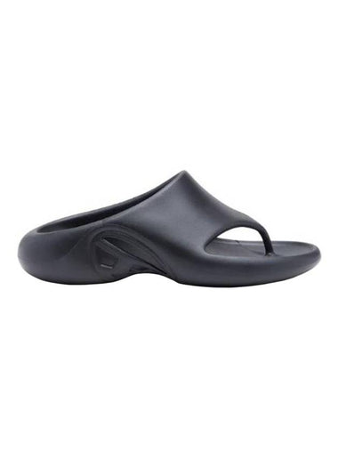 SA Maui X Rubber Flip Flops Black - DIESEL - BALAAN 1