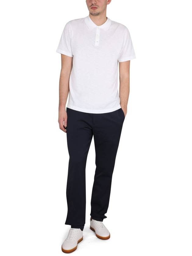 Bronn Cotton Short Sleeve Polo Shirt White - THEORY - BALAAN 5