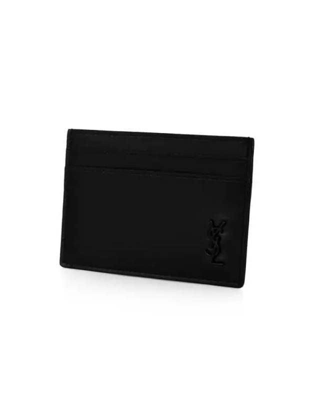 Mini Monogram Card Wallet Black - SAINT LAURENT - BALAAN 5