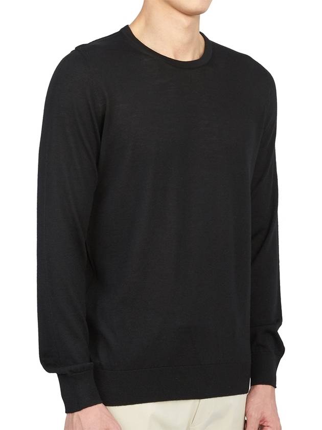 Men's Knit Top Black - JOHNSTONS OF ELGIN - BALAAN 4