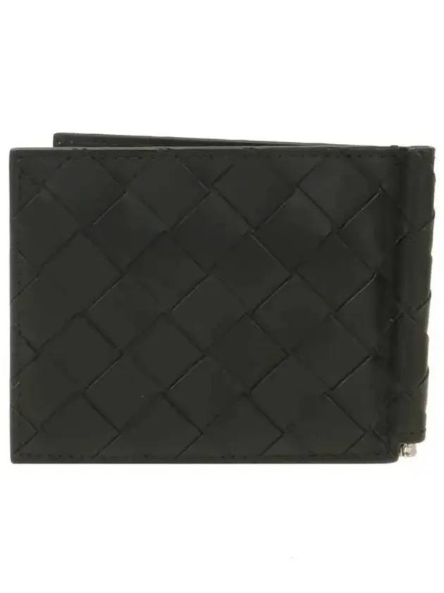 Intrecciato Money Clip Half Wallet Black - BOTTEGA VENETA - BALAAN 4