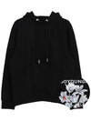 Men's Flower Back Logo Cotton Hoodie Black - WOOYOUNGMI - BALAAN 2