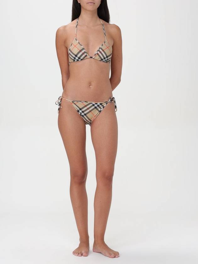 Check Pattern Bikini Top Beige - BURBERRY - BALAAN 3