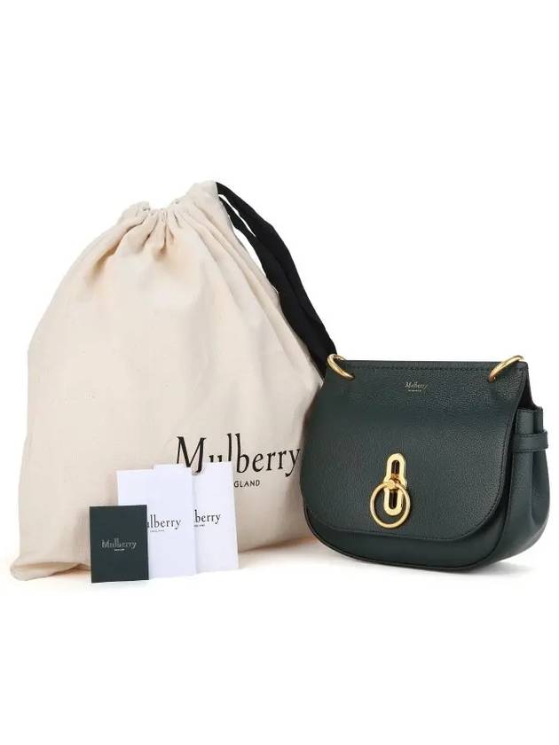 Amberley Classic Satchel Small Grain Shoulder Bag Dark Green - MULBERRY - BALAAN 5