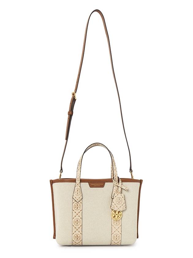 Perry Small Canvas Tote Bag New Cream - TORY BURCH - BALAAN 7