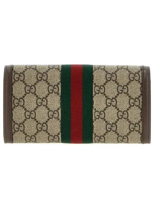 Ophidia Canvas Long Wallet Brown - GUCCI - BALAAN 3