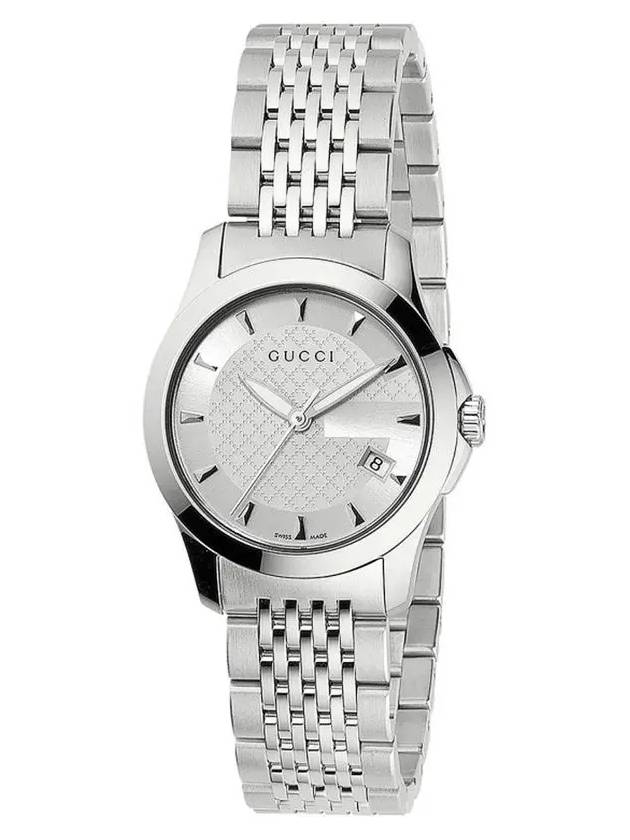 Women's G Timeless Metal Watch Silver - GUCCI - BALAAN 2