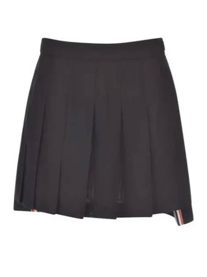 4-Bar Striped Mini Pleated Skirt Black - THOM BROWNE - BALAAN 2