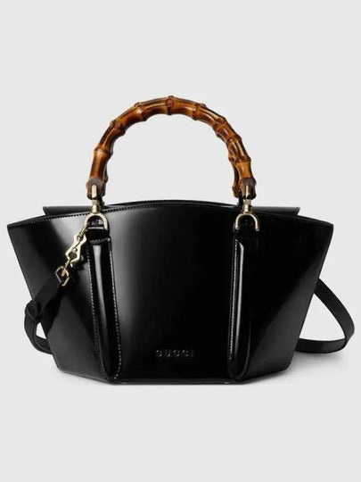 Bamboo Small Tote Bag Black - GUCCI - BALAAN 2