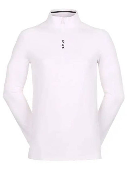 Brushed Back Tech Quarter Zip Long Sleeve T-Shirt White - G/FORE - BALAAN 2