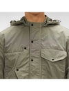 Chrome R Goggles Overshirt Hooded Jacket Green - CP COMPANY - BALAAN 4