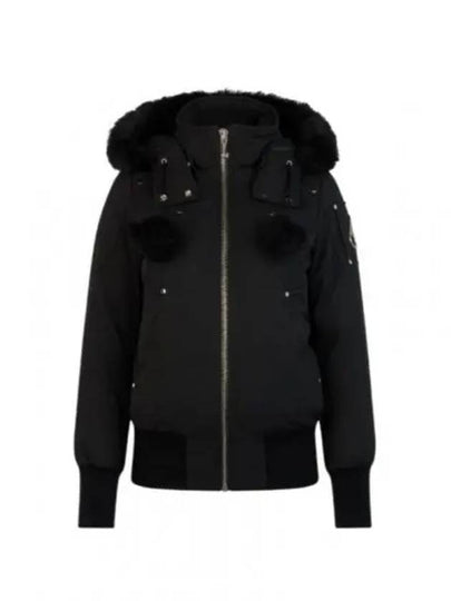 Orginal Debbie Shearling Bomber Jacket Black - MOOSE KNUCKLES - BALAAN 2