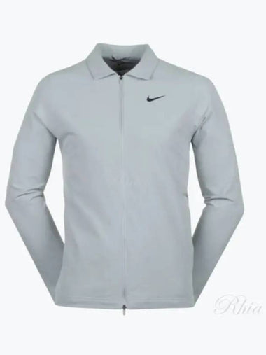 Men s Lapel Full Zipper Golf Jacket FQ0461 077 M NK RPL Tour FZ JKT - NIKE - BALAAN 1