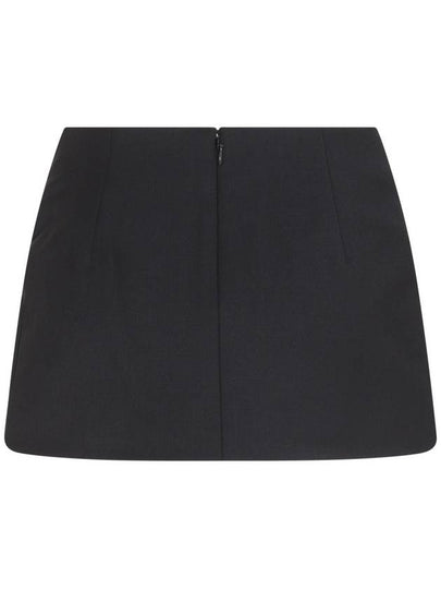 Area Black Wool Blend Skirt - AREA - BALAAN 2