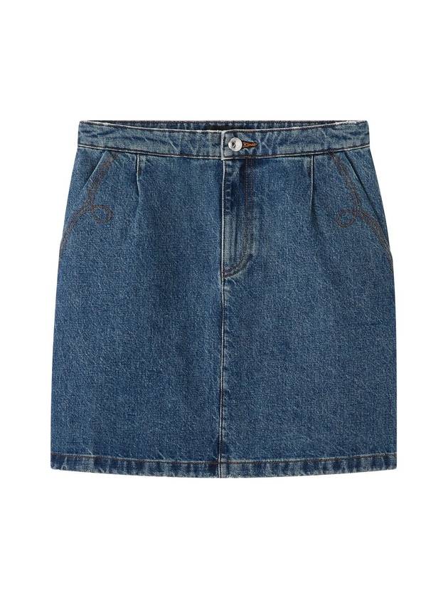 Brigitte H-Line Skirt Stonewashed Indigo - A.P.C. - BALAAN 1