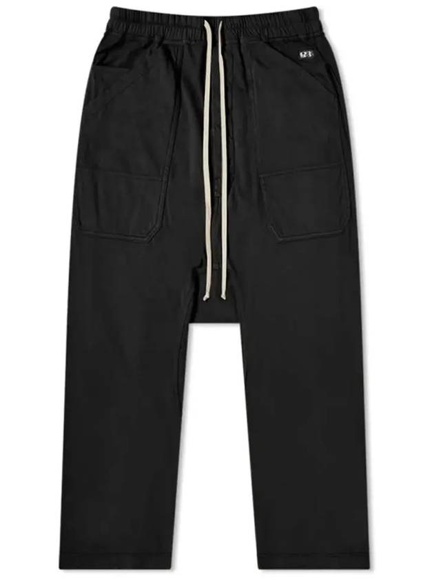 Dark Shadow Drawstring Cargo Baggy Pants Black - RICK OWENS - BALAAN.