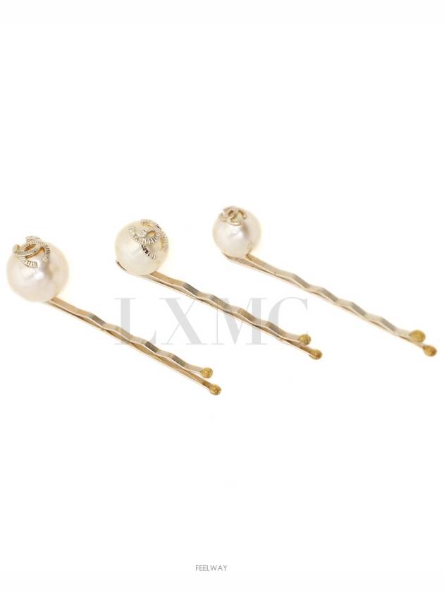 CC logo pearl hairpin triple set A61763 - CHANEL - BALAAN 5