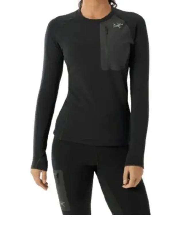 ARC TERYX Kyanite Base Layer Crew Neck Women ATOFWX9048BLK BASELAYER W - ARC'TERYX - BALAAN 2