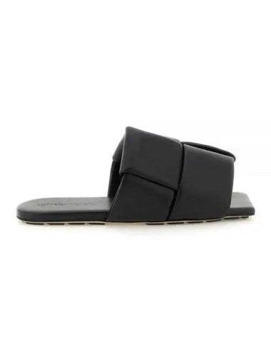 Men's Patch Mule Slippers Black - BOTTEGA VENETA - BALAAN 1