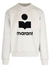 Mikoy Big Logo Cotton Sweatshirt Ecru - ISABEL MARANT - BALAAN 2