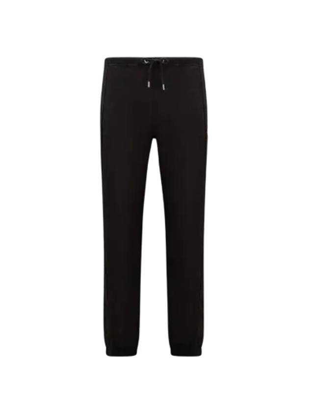 Drawstring Fleece Track Pants Black - MONCLER - BALAAN 3