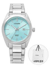 Analog Dial Watch Silver Light Blue - CITIZEN - BALAAN 3