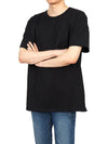 Back Graffiti Logo Short Sleeve T-Shirt Black - ALEXANDER MCQUEEN - BALAAN 6