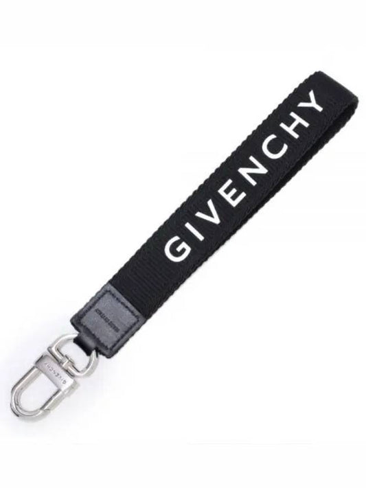 Logo Print Key Holder Black - GIVENCHY - BALAAN 2