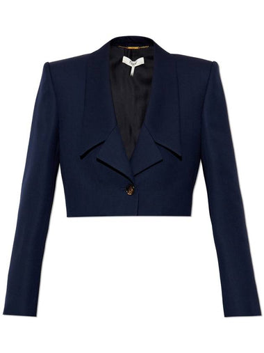 Chloé Short Jacket, Women's, Navy Blue - CHLOE - BALAAN 1