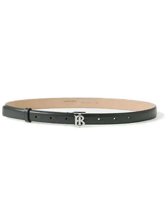 TB Monogram Buckle Leather Belt Black - BURBERRY - BALAAN 2