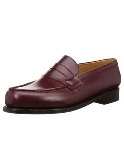 JM Westong 180 Men s Loafer 11411281801F E BURGUNDY Foot - J.M. WESTON - BALAAN 1