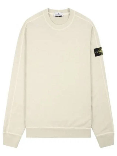 Logo Patch Crew Neck Sweatshirt Pistacchio - STONE ISLAND - BALAAN 2