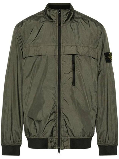 Compass Badge Pleated Windbreaker Khaki - STONE ISLAND - BALAAN 1