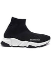 Speed Trainer High Top Sneakers Black - BALENCIAGA - BALAAN 2