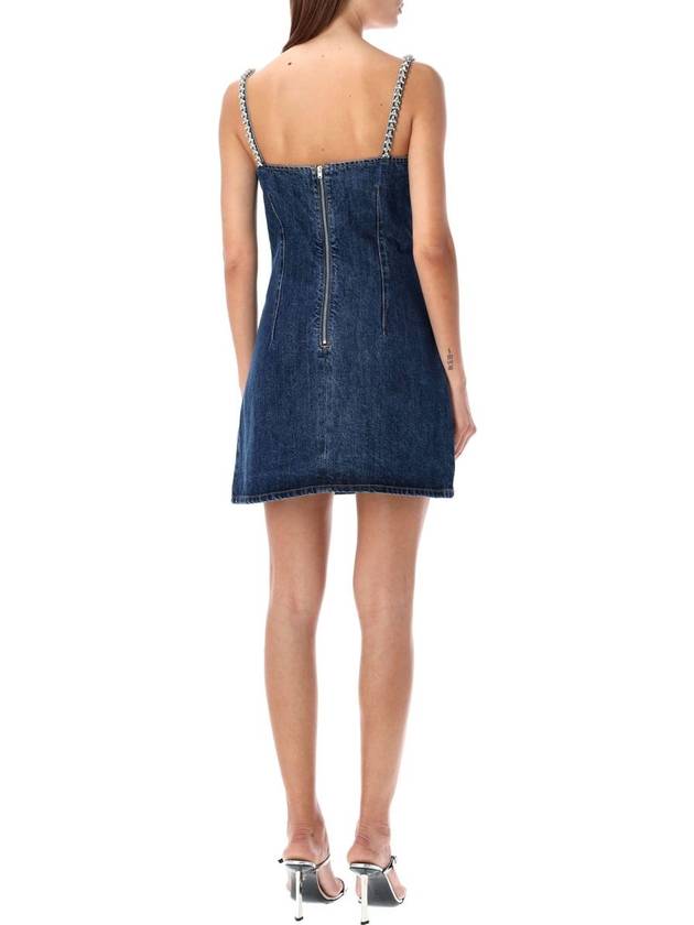 Self-Portrait Denim Mini Dress Crystal - SELF PORTRAIT - BALAAN 2